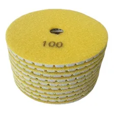 Lixa Diamantada 100mm Polir Mármore Granito Porcelanato Foto mini 4