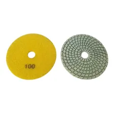 Lixa Diamantada 100mm Polir Mármore Granito Porcelanato Foto mini  3