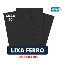 Lixa Ferro 60 Remove Ferrugem/tintas De Metais 25 Folhas Foto mini  2