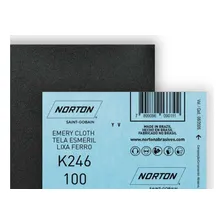 Lixa Ferro Norton 100 K246 - Kit C/25 Foto mini  2