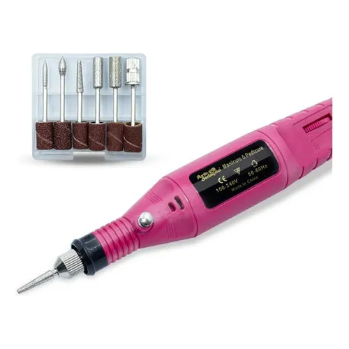 Lixa Lixadeira Elétrica Unha Bivolt Com Brocas Profissional Foto 1