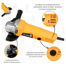 Lixadeira Esmerilhadeira Kit Parafusadeira Furadeira Eletrica Controle Velocidade 110v Foto mini 3