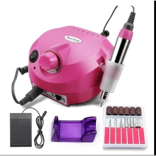 Lixadeira Motor Unhas Nail Drill Porquinho 30000rpm Foto 1
