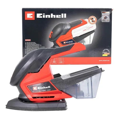 Lixadeira Multiuso A Bateria Einhell Te-Os 18/150 Li Solo Cor Vermelho e Preto Foto 1