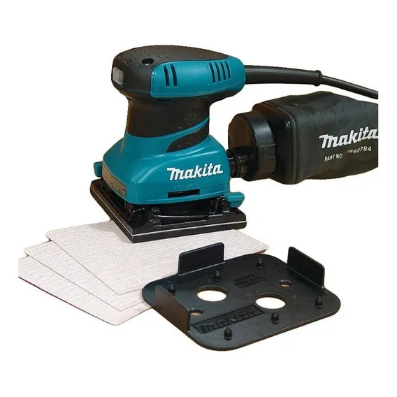 Lixadeira Orbital 200w Coletor P贸 Bo4556 Makita 110v Cor Azul Foto 1