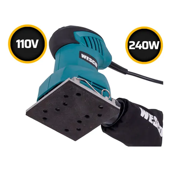 Lixadeira Orbital Oscilante 240w Ws4151 Wesco Com 3 Lixas 110V Foto 1