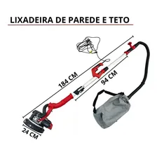 Lixadeira Parede Teto Telescópica Elétrica 750W Led Saco Coletor 110V Importway Iwlpt75001 127V Foto mini 2