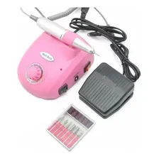 Lixadeira Pedal Motor Nail Drill 30000 Rpm Unhas De Gel Rosa Foto mini 1