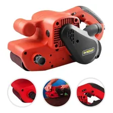 Lixadeira profissional de banda Schulz Lixadeira de cinta 900W vermelha 900W 220V Foto mini 3