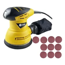 Lixadeira Roto Orbital 240w 5pol Charbs Com 10 Disco De Lixa 220V Foto mini 1