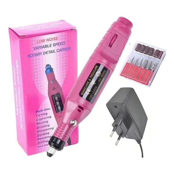 Lixadeira Unha Lixa Elétrica Profissional Bloco Motor Bivolt Foto 1