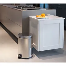 Lixeira 05 Litros Pedal Balde 20x30cm Inox Cozinha Banheiro Foto mini  2