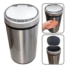 Lixeira 12litros Inox Sensor Automatico Presença Inteligente Foto  mini 1