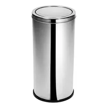 Lixeira 25 Litros Aço Inox Tampa Meia Esfera Flip Flop Foto mini 1