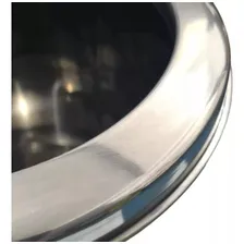 Lixeira 25 Litros Aço Inox Tampa Meia Esfera Flip Flop Foto mini 2