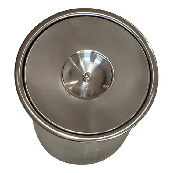 Lixeira 3lt Embutir No Granito 15cm Inox P/ Cozinha Ou Wc Foto 1