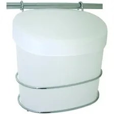 Lixeira 4 Litros Plástica C/ Suporte Aço Cromado Jomer 4653 Foto mini 1