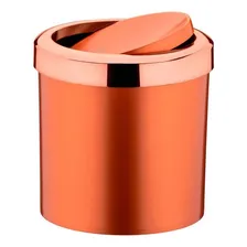 Lixeira 5l Tampa Basculante Cesto Lixo Rose Banheiro Cozinha Foto mini 3
