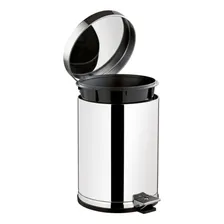Lixeira Aço Inox C/ Pedal E Recipiente Plástico 15 Litros Foto mini 2