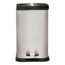 Lixeira Aço Inox Pedal Com Balde Interno 20 Litros Jaspe Mor Foto mini 2