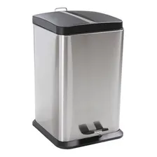 Lixeira Aço Inox Pedal Com Balde Interno 20 Litros Jaspe Mor Foto mini 1