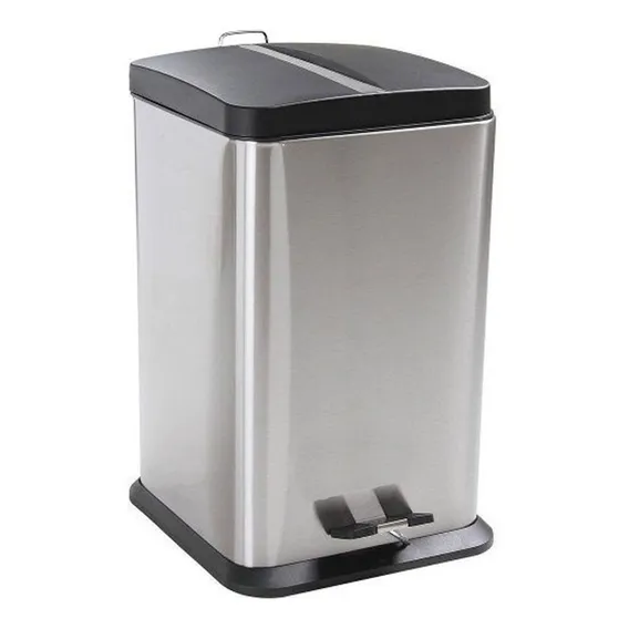 Lixeira Aço Inox Pedal Com Balde Interno 20 Litros Jaspe Mor Foto 1