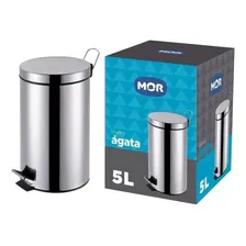 Lixeira Ágata 5 Litros Com Pedal Inox - Mor Foto mini 2