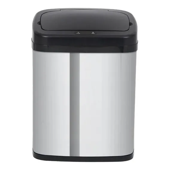 Lixeira Automática Aço Sensor 20 Litros 38x32x24cm - Inox Foto 1