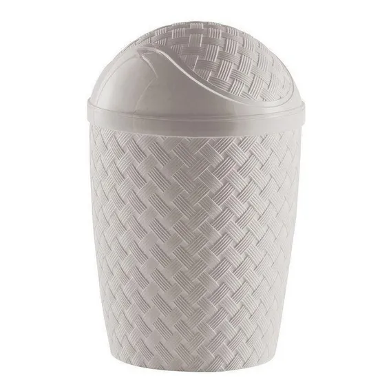 Lixeira Basculante 4.2 Litros Rattan 829 Paramount Foto 1