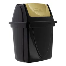 Lixeira Basculante para Pia 6,5l PlasĂștil Ecoblack Foto mini 1