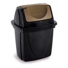 Lixeira Basculante para Pia 6,5l PlasĂștil Ecoblack Foto mini 4