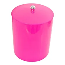 Lixeira C/ Tampa 5l Rosa Pink Cozinha Escritorio Banheiro Foto mini 1