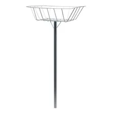 Lixeira Cesto Grande De Chumbar Calçada Zincada Ferro Foto mini 1