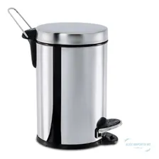 Lixeira Com Pedal 3 Litros Em Aço Inox Foto  mini 1