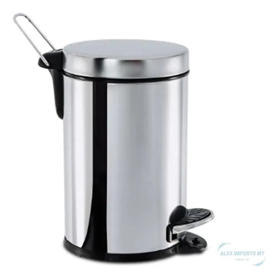 Lixeira Com Pedal 3 Litros Em Aço Inox Foto 1