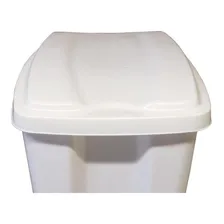 Lixeira Com Pedal Branca 7 Litros Cozinha Clinica Jaguar Foto mini 4