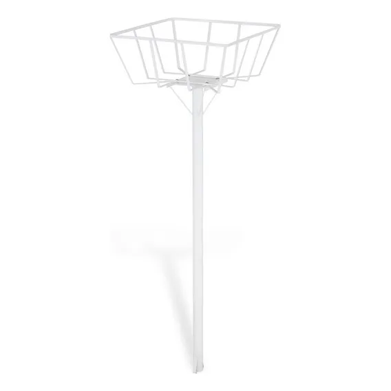 Lixeira Com Pedestal 45x45x115cm Para Calçada Forsul Foto 1