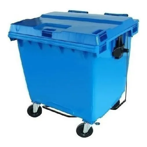 Lixeira ContĂȘiner 1000 Litros Com Pedal Contentor Lixo 1000l Foto 1
