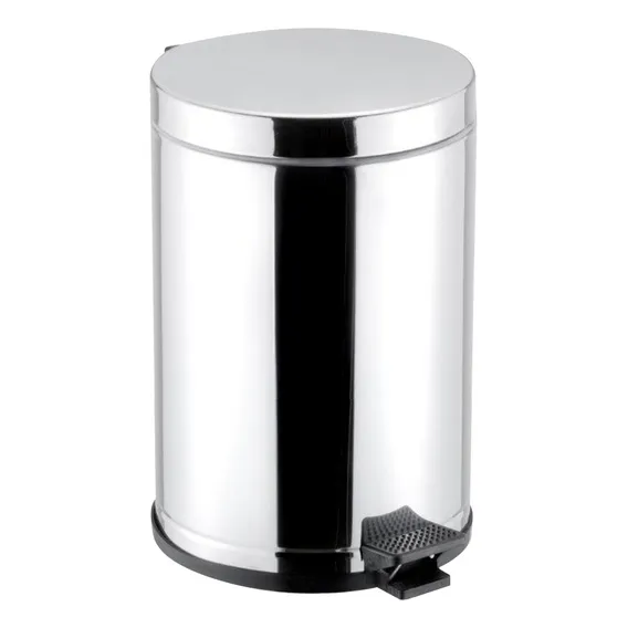 Lixeira Cozinha Inox 10,5 Litros C/ Pedal E Recip. Plástico Foto 1