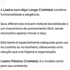 Lixeira Cris Metal Com Alca Gelo Foto mini 4