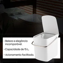 Lixeira Cris Metal Com Alca Gelo Foto mini 3