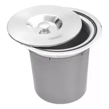 Lixeira De Embutir Inox 5l Tramontina - Clean Round Original Foto  mini 1