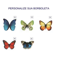 Lixeira Decorada Branco Avenca Com Borboleta Foto mini  2