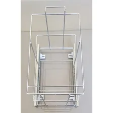 Lixeira Deslizante Embutir Corrediça 1 Balde 20,5l Armário Foto mini 4