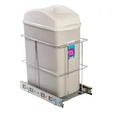 Lixeira Deslizante Embutir Corrediça 1 Balde 20,5l Armário Foto mini 2