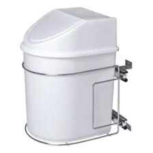 Lixeira Deslizante Tampa Basculante 12l Com Puxador E Suporte Inox 7241 Gtb Foto mini 1