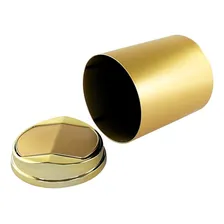 Lixeira Dourada Tampa Basculante 5 Litros Cozinha Banheiro Foto mini 4