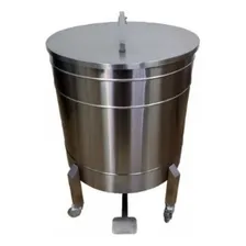 Lixeira Em Aço Inox 304 100 Litros - Com Pedal Foto mini 1