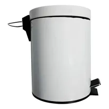 Lixeira Em Inox Com Pedal 5 Litros Branca Foto mini 1
