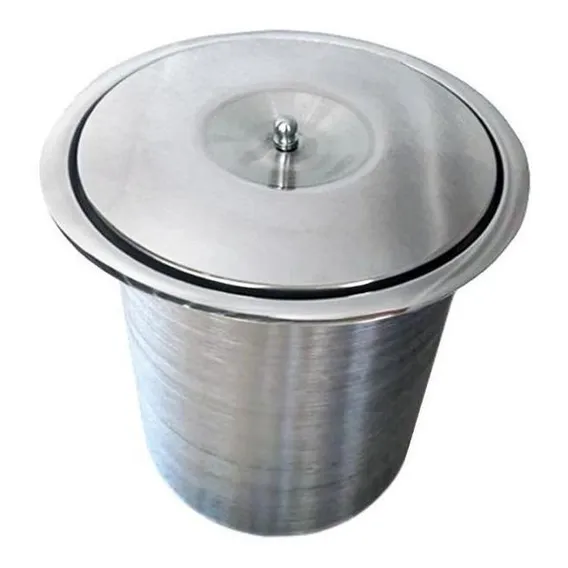 Lixeira Embutir Cozinha, Banheiro - Cesto 3 Litros Inox 304 Foto 1
